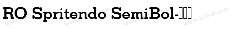 RO Spritendo SemiBol字体转换